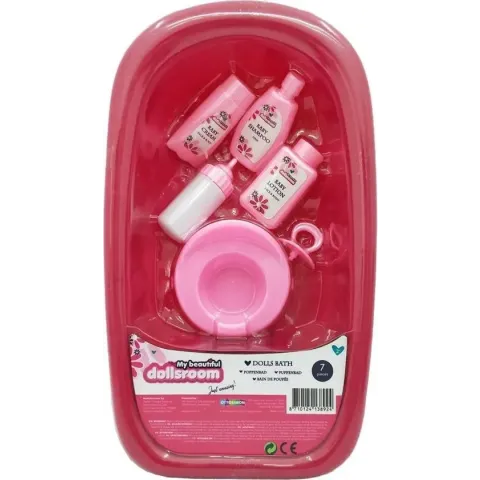 My Beautiful Dollsroom Poppenbad Speelset 7-delig