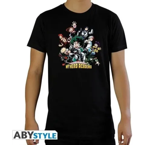 MY HERO ACADEMIA - Tshirt Heroes man SS black - basic