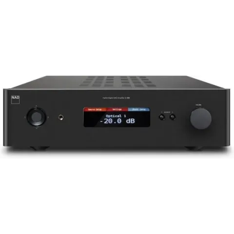 NAD C 388 Hybrid Digitale versterker met Bluetooth - 2x 150W - Zwart
