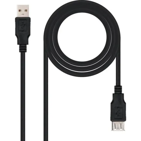 Nanocable 10.01.0204-BK USB-kabel 3 m USB 2.0 USB A Zwart