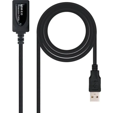 Nanocable 10.01.0211 USB-kabel 5 m USB A Zwart