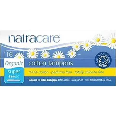 Natracare Super Tampons - 16 stuks- met Inbrenghuls