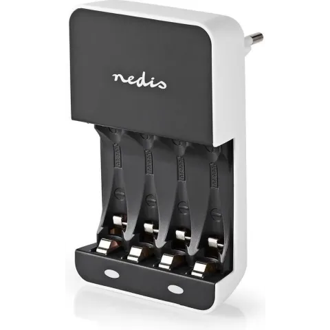 Nedis batterijenlader voor oplaadbare AA/AAA batterijen