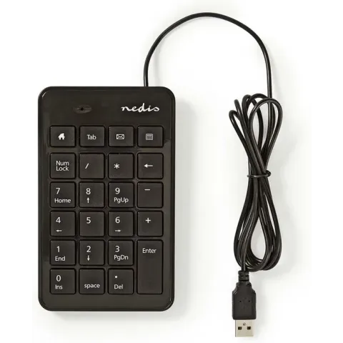 Nedis Bedraad Toetsenbord | USB | USB Gevoed | Kantoor | Enkelhandig | Nummeriek | Ja