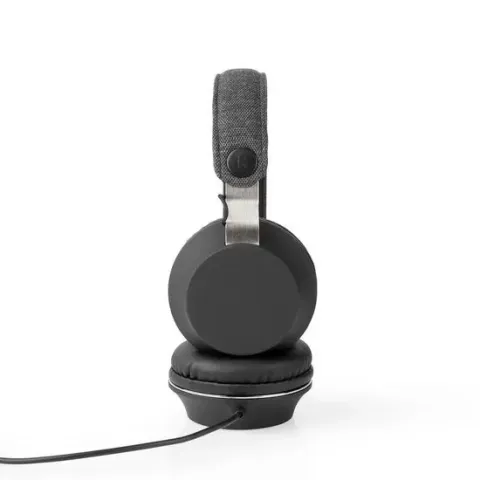 Nedis Bedrade Koptelefoon Met Geweven Stof Bekleed On-ear Audiokabel 1,2 M Antraciet / Zwart