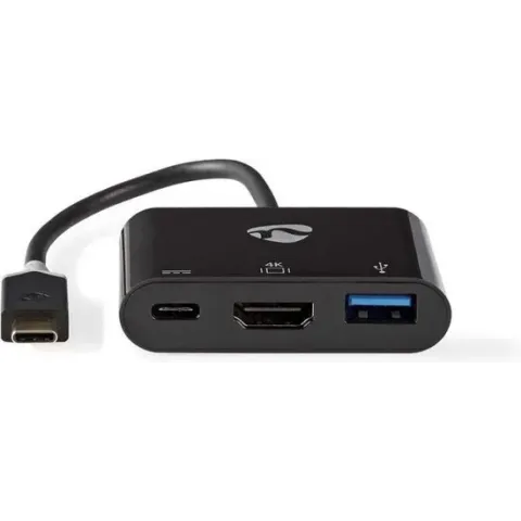 Nedis CCBW64765AT02 kabeladapter/verloopstukje USB-C USB-C/USB 3.1/HDMI Antraciet