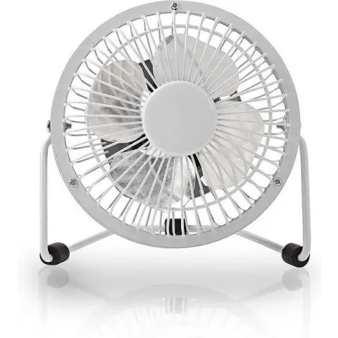Nedis Mini-Ventilator - USB-aansluiting - 10 cm - Wit
