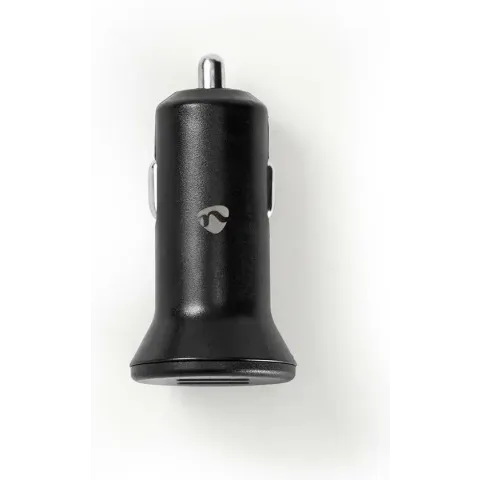 Nedis USB autolader met 2 poorten - 4,8A / zwart