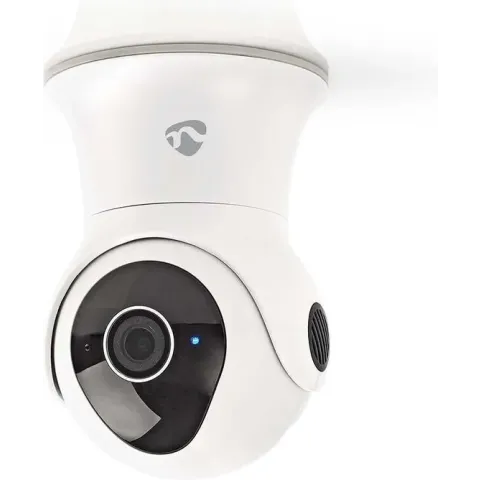 Nedis WIFICO20CWT Slimme WiFi waterbestendige IP-buitencamera met Pan/Tilt/Zoom (Full-HD 1080p, PTZ)