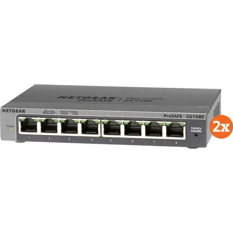 Netgear GS108E Duo Pack