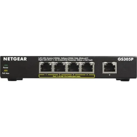 Netgear GS305P - Netwerkswitch - Unmanaged - 5 poorten