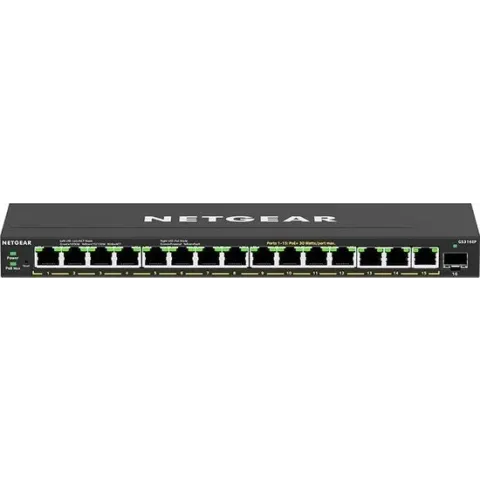 Netgear GS316EP-100PES netwerk-switch Managed Power over Ethernet (PoE) Zwart