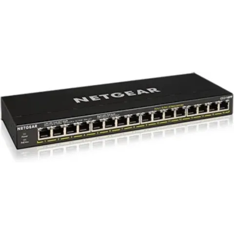 NETGEAR GS316PP - Netwerkswitch - Unmanaged - 16 poorten