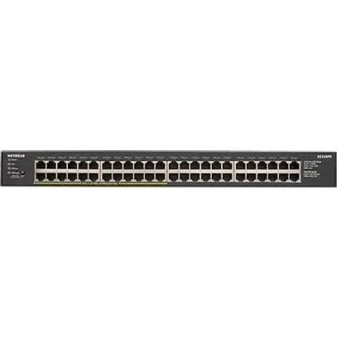 Netgear GS348PP - Unmanaged Gigabit Ethernet (10/100/1000) Zwart Power over Ethernet (PoE)