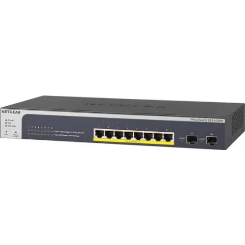 Netgear GS510TPP - Managed Switch - 10 poorten