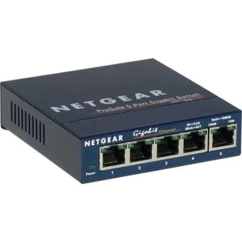 Netgear ProSAFE GS105 - Netwerkswitch - Unmanaged - Desktop - 5 Gigabit Ethernet poorten