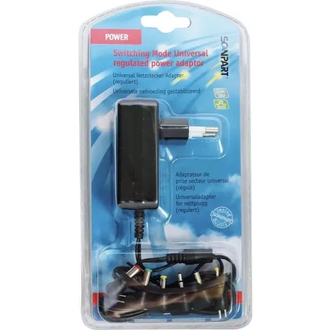 netvoeding gestabiliseerd max. 1200mA 6W