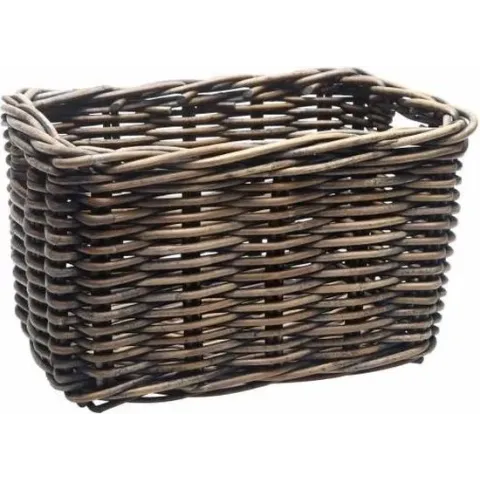 New Looxs Brisbane Medium Fietsmand Voordrager - 23 liter - Rotan – Bruin