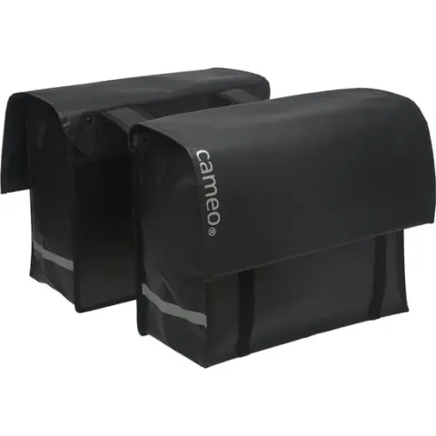 New Looxs Cameo Dubbele Fietstas - Bisonyl - 46 liter - Mat Zwart