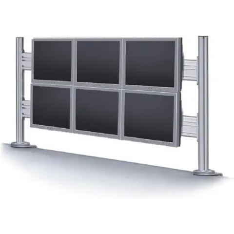 NewStar FPMA-DTB200 - Draaibare monitorarm - Geschikt voor 6 schermen van 10 t/m 24 inch - Zilver