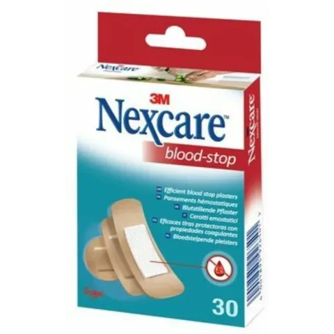 Nexcare™ Blood-Stop Bloedstop pleisters, beigeig, assortiment, 30 pleisters, N1730AS