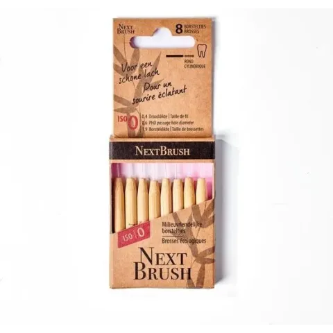 Nextbrush Bamboe interdentale ragers ISO 0 Inhoud:	8 stuks