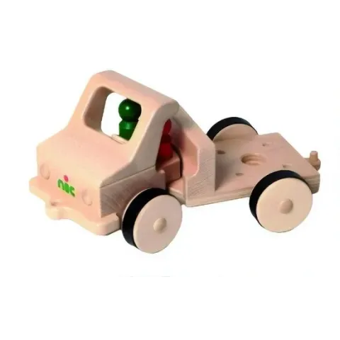 Nic Truckoplegger Creamobil 36 Cm Hout Blank