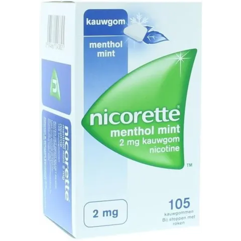Nicorette Nicotinekauwgum Mint 2mg - 105 stuks