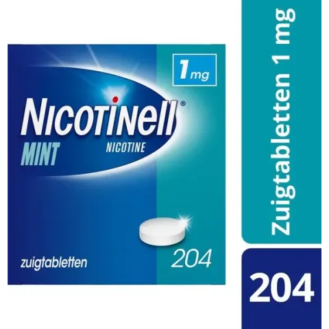 Nicotinell cool mint 1 mg zuigtablet - stoppen met roken - 204 stuks