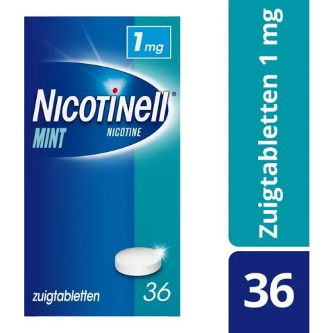 Nicotinell Mint 1 mg zuigtablet - stoppen met roken - 36 stuks