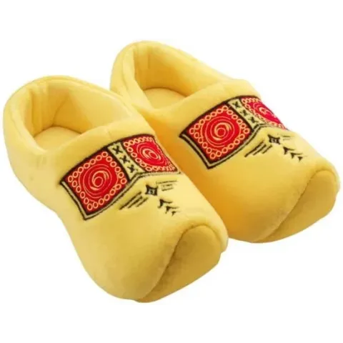 Nijhuis klomppantoffel geel boeren bies - maat 36-38