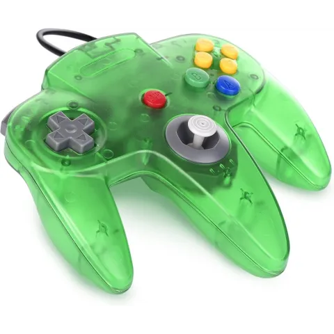 Nintendo 64 Controller Groen Transparant (Teknogame)