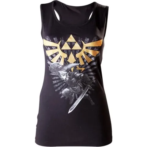 Nintendo - Black. Zelda Female Tank Top - L