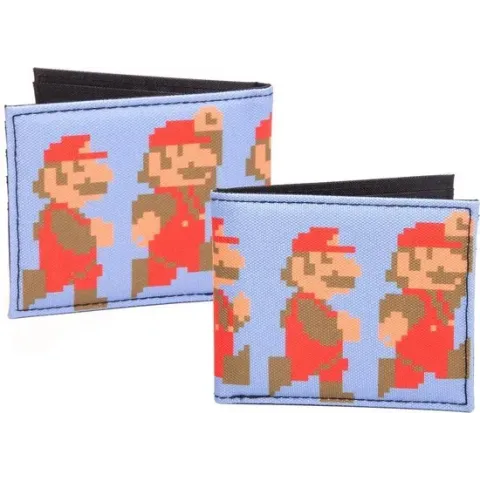 Nintendo - Rennende en Springenren Pixel Mario - portemonnee