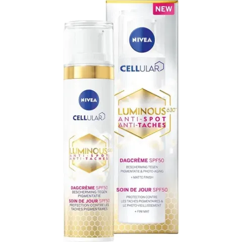 NIVEA Cellular Luminous Dagcrème Anti-Pigment  SPF50 -  Bescherming tegen Pigmentatie & Photo-aging - 40ml