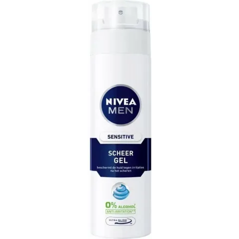 Nivea Scheergel Men – Sensitive , 200 ml - 1 stuks