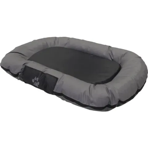 Nobby - classic honden kussen ovaal reno -  zwart - 80 x 58 x 10 cm