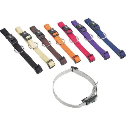 Nobby halsband classic bruin 30-45 x 1,5 cm - 1 st