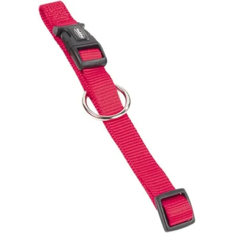 Nobby Halsband Classic - Hond - 20 tot 35 cm lang - 1 cm breed - Rood