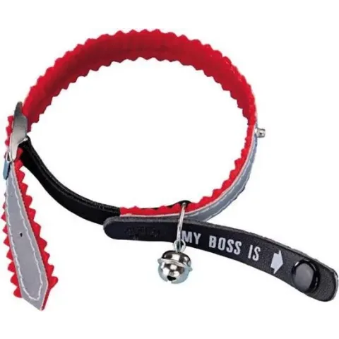 Nobby Halsband Identity Reflect - Rood - Incl. Id-label