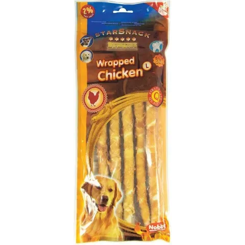 Nobby - Hond - Snack - Starsnack - Wrapped Chicken - L - 25 cm - 3 zakjes