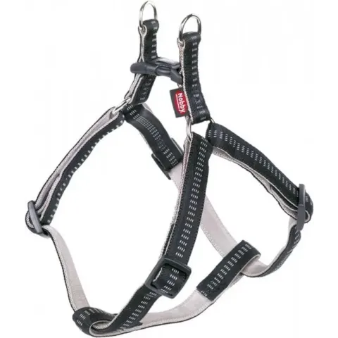 Nobby - Hondentuig - Body - Zwart - Buikomvang 60 tot 86 cm - 2,5 cm breed