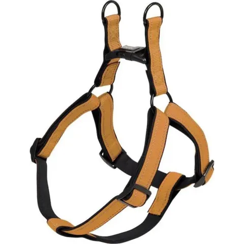 Nobby hondentuig classic reflect - goud - s - buikband 40/56 cm - breedte 15 mm