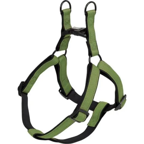 Nobby hondentuig classic reflect - groen - xs - buikband 30/40 cm - breedte 10 mm