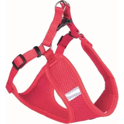 Nobby hondentuig Mesh Reflect - Rood - S - buikomtrek 41 tot 46 cm