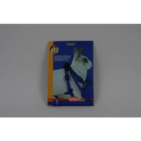 Nobby konijnentuig met lijn verstelbaar blauw - 1 ST