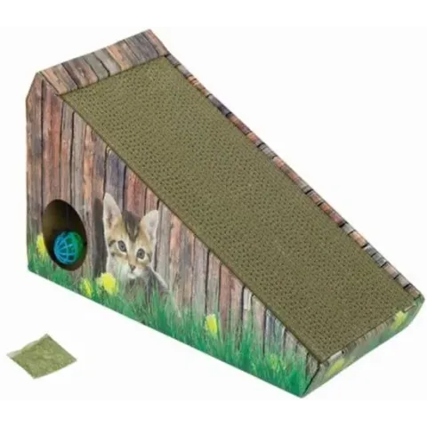 Nobby - Krabplank - Met kattenkruid - Karton - Schuin - 47 x 20 x 26 cm