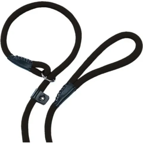 Nobby Run Retriever Lijn - Lijn en Halsband - Zwart - 0,9 x 170 cm