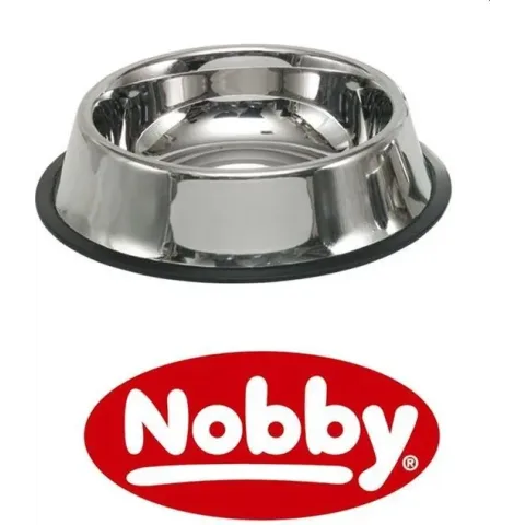 Nobby rvs eetbak anti slip 17 cm  - 0,70 LTR
