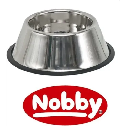 Nobby rvs eetbak anti slip, hoge rand 17 cm